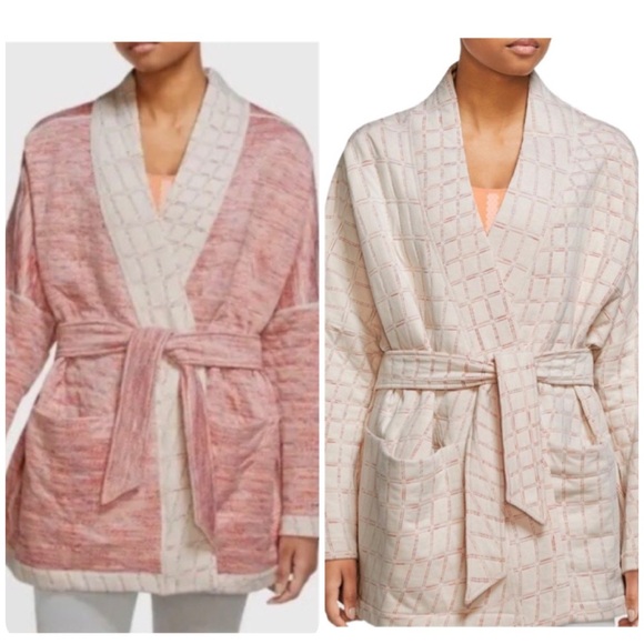 Nike Other - Nike Women's Reversible Quilted Pink Space Dyed Yoga Robe Jacket Therma-Fit 1X